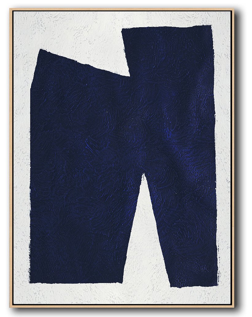 Navy Blue Minimal Art #NV121B